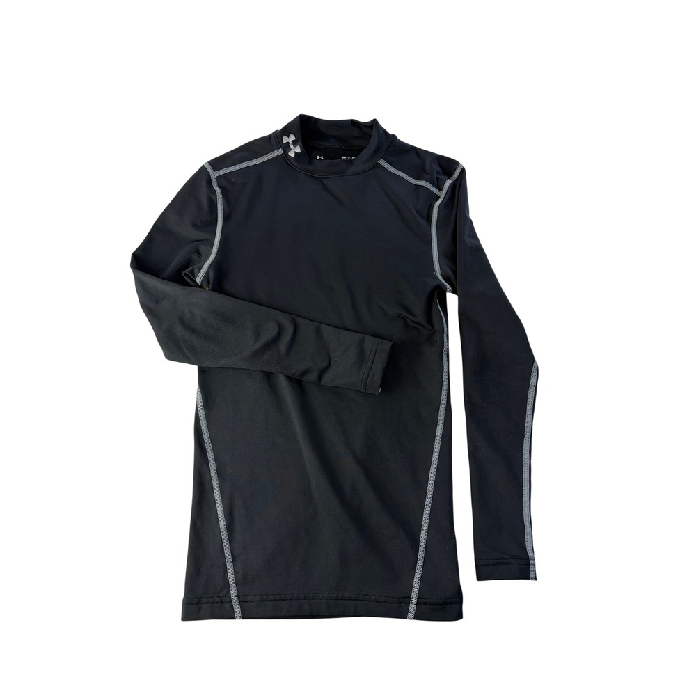 Under Armour Shirt Mens Small ColdGear Compression Base Layer Long Sleeve Black